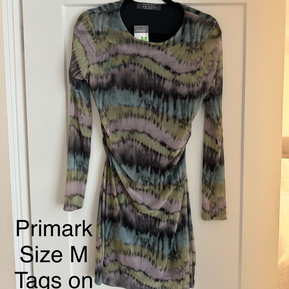 Primark Long Sleeve Multicolor Dress